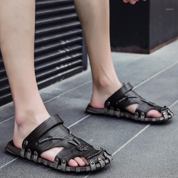 2020 summer man beach shoes sandals slippers casual men leather sandles slides slip on shoes plus 38-47 sandalias hombre1, Black
2020 summer man beach shoes sandals slippers casual men leather sandles slides slip on shoes plus 38-47 sandalias hombre1, Black