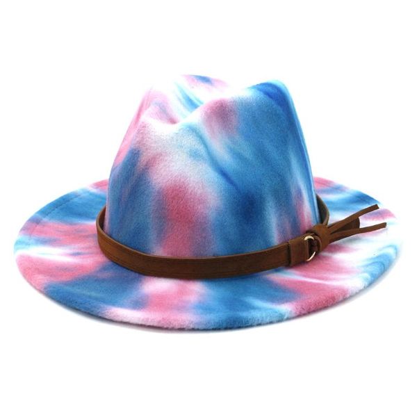 simple tie-dye wide brim hat panama wool felt fedoras hat for men women fashion winter outdoor blend jazz cap, Blue;gray
simple tie-dye wide brim hat panama wool felt fedoras hat for men women fashion winter outdoor blend jazz cap, Blue;gray