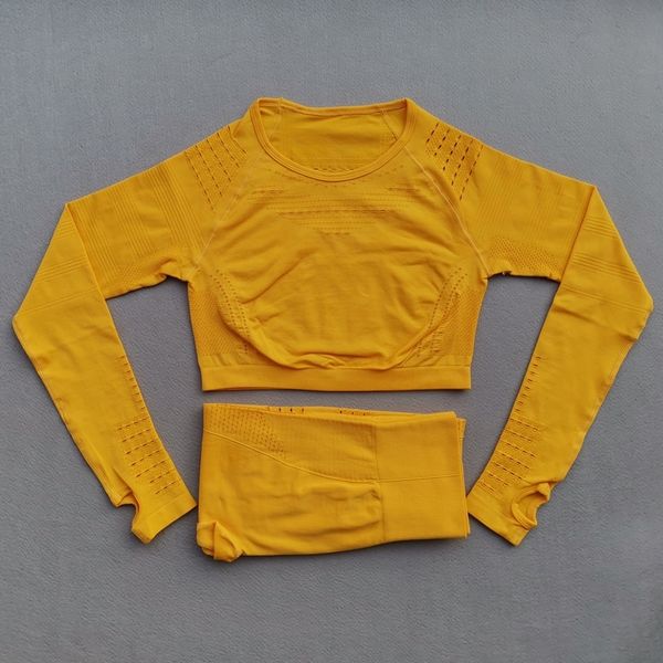 2pcs women seamless yoga sets high waist gym mesh leggings flawless knit long sleeve fitness workout running thin sports suits y200328, Gray
2pcs women seamless yoga sets high waist gym mesh leggings flawless knit long sleeve fitness workout running thin sports suits y200328, Gray