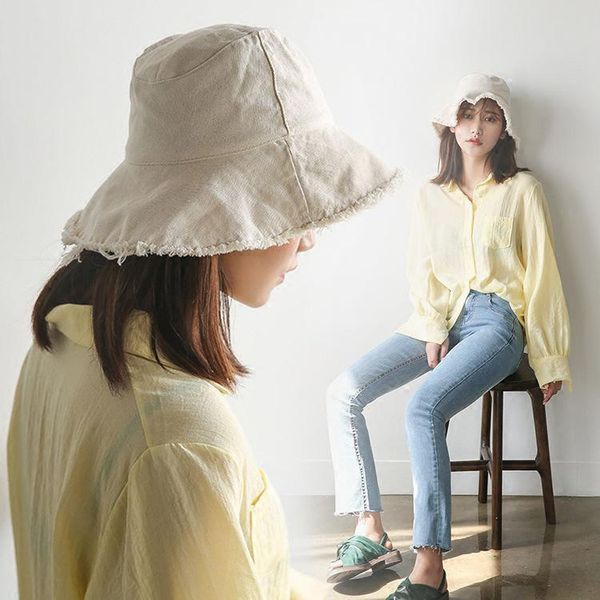 beanie/skull caps bucket cap women's summer autumn japanese style raw edge denim sun hat korean edging washed cloth, Blue;gray
beanie/skull caps bucket cap women's summer autumn japanese style raw edge denim sun hat korean edging washed cloth, Blue;gray