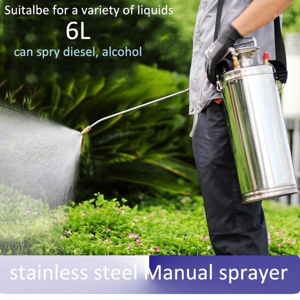 6l thick stainless steel manual sprayer agricultural pressure watering spray bottle knapsack spray bottle watering can1
6l thick stainless steel manual sprayer agricultural pressure watering spray bottle knapsack spray bottle watering can1