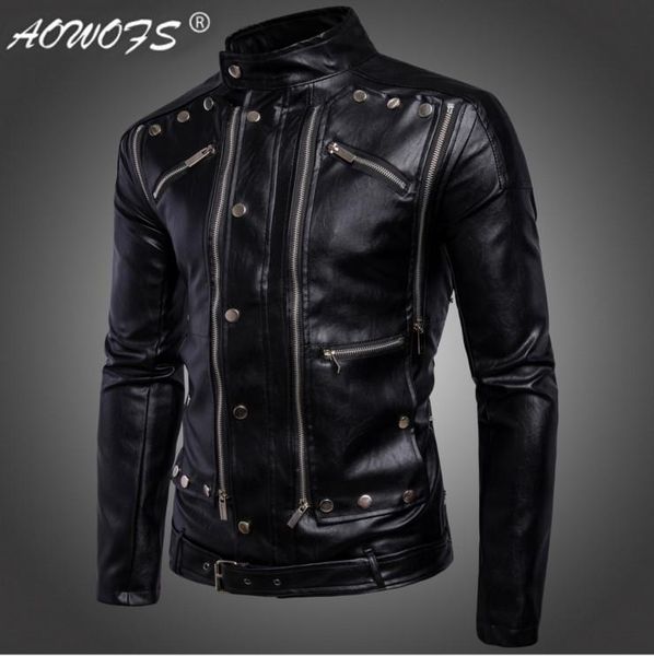 aowofs new men leather jackets coats jaqueta de couro fashion motorcycle biker leather jackets multi-zipper black masculina 5xl
aowofs new men leather jackets coats jaqueta de couro fashion motorcycle biker leather jackets multi-zipper black masculina 5xl