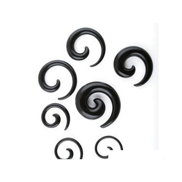ear tunnel (p31) 100pcs mix 8 size black acrylic body jewelry spiral ear taper ear plug pcrhw, Silver
ear tunnel (p31) 100pcs mix 8 size black acrylic body jewelry spiral ear taper ear plug pcrhw, Silver