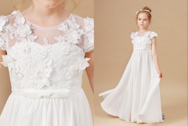 elegant 3d floral flowers lace flower girls dresses for wedding party short sleeves kid pageant prom formal first communion dress, White;blue
elegant 3d floral flowers lace flower girls dresses for wedding party short sleeves kid pageant prom formal first communion dress, White;blue