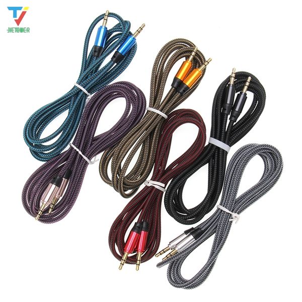 1.8m jack aux cable 3.5 mm to 3.5mm audio cable male to male kabel gold plug car aux cord for iphone samsung xiaomi 100pcs/lot
1.8m jack aux cable 3.5 mm to 3.5mm audio cable male to male kabel gold plug car aux cord for iphone samsung xiaomi 100pcs/lot