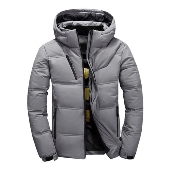 winter warm men jacket coat casual slim fit stand collar hooded thicken white duck parka male men's zipper warm down jacket 201225, Black
winter warm men jacket coat casual slim fit stand collar hooded thicken white duck parka male men's zipper warm down jacket 201225, Black