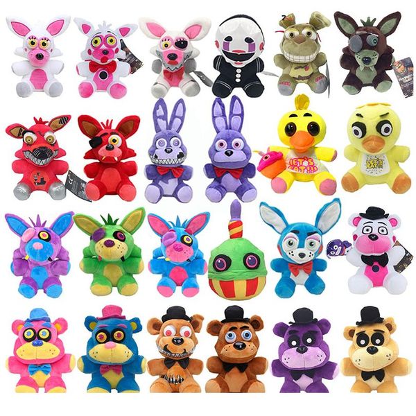 18cm five nights at freddy's fnaf plush doll freddy bear foxy chica bonnie stuffed plush toys for children dolls christm wmthyx
18cm five nights at freddy's fnaf plush doll freddy bear foxy chica bonnie stuffed plush toys for children dolls christm wmthyx