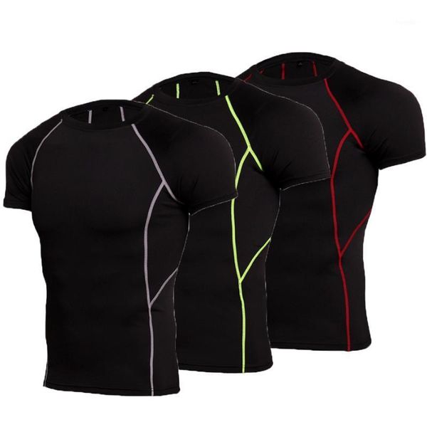 running jerseys summer bodybuilding sport t shirt men quick drying compression sportwear gym training tshirt fitness, Black;blue
running jerseys summer bodybuilding sport t shirt men quick drying compression sportwear gym training tshirt fitness, Black;blue