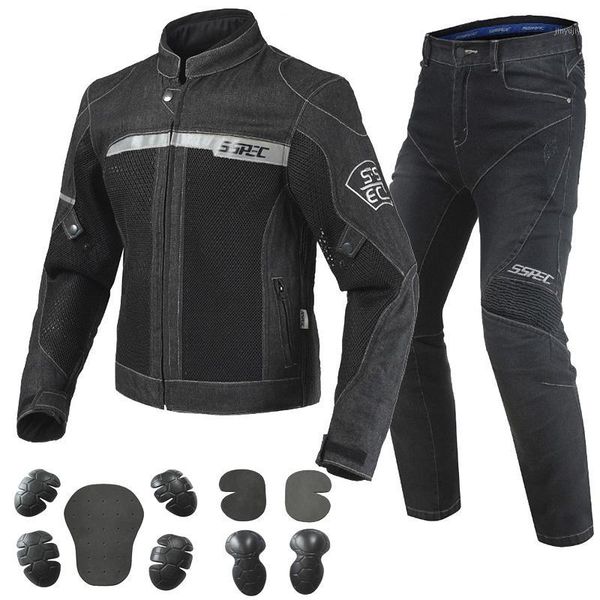 sspec black blue motorcycle jacket pants men's motocross jacket breathable denim mesh racing riding with protection gear1
sspec black blue motorcycle jacket pants men's motocross jacket breathable denim mesh racing riding with protection gear1