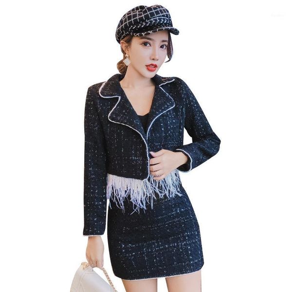 2 piece women wool set elegant ostrich feather pearl panel short jacket package hip skirt office skirt suit set female suits1, Gray
2 piece women wool set elegant ostrich feather pearl panel short jacket package hip skirt office skirt suit set female suits1, Gray