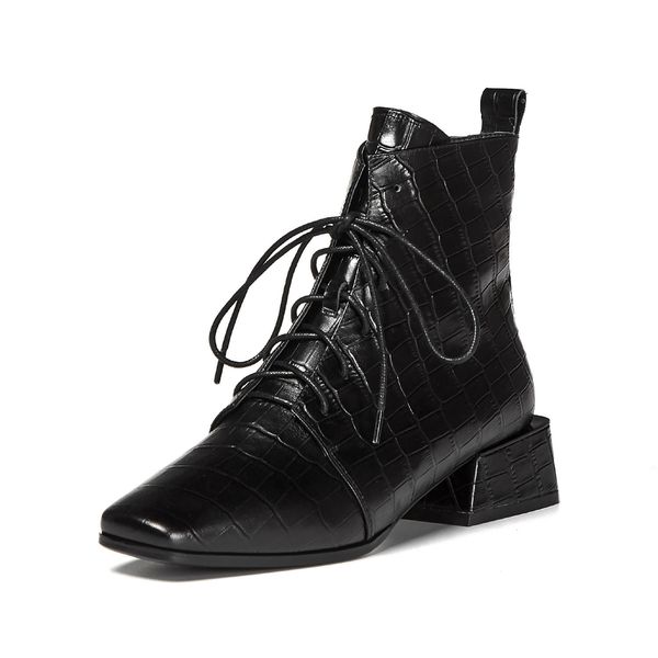women's 2021 boots superior autumn and winter velvet shoes fashion head on standard stone relief ruzz, Black
women's 2021 boots superior autumn and winter velvet shoes fashion head on standard stone relief ruzz, Black