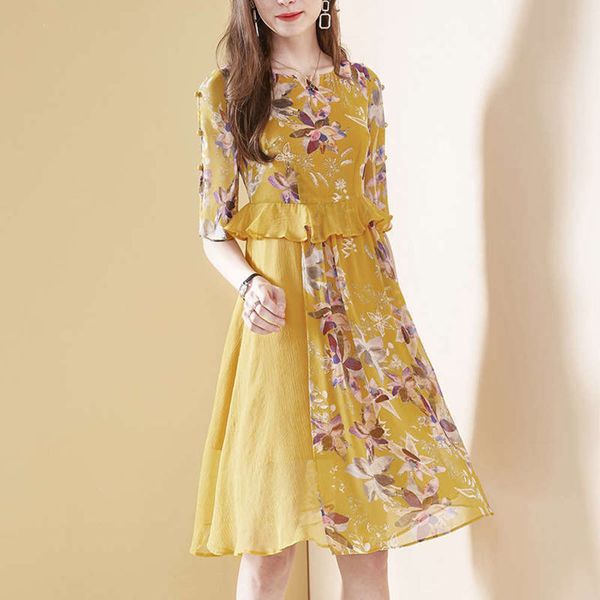 women french small dress flower chiffon 2020 spring and summer new cover belly show thin popular skirt, Black;gray
women french small dress flower chiffon 2020 spring and summer new cover belly show thin popular skirt, Black;gray