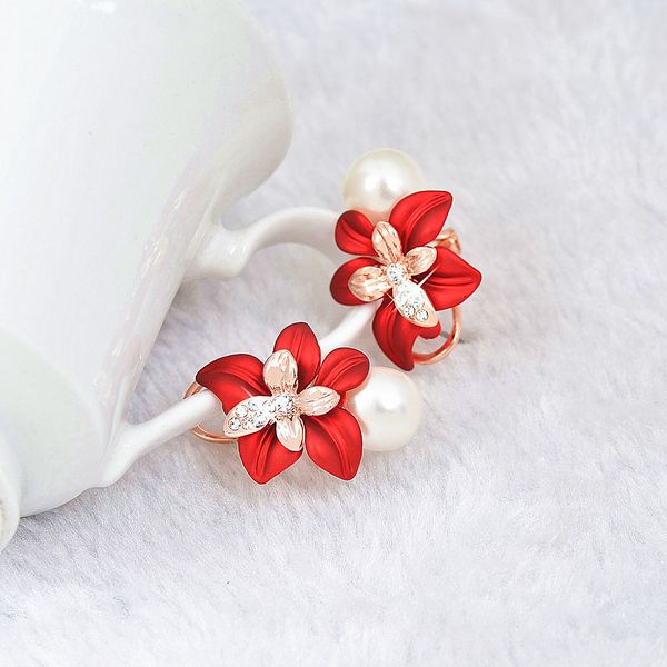 npkds original design pearl red flower zircon earrings retro fashion women earrings spring and summer new crystal jewelry gift, Golden
npkds original design pearl red flower zircon earrings retro fashion women earrings spring and summer new crystal jewelry gift, Golden