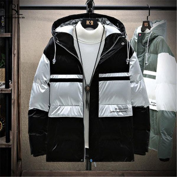 men's down & parkas jacket men winter patchwork hooded 90% white duck overcoats 2021 -arrived fashion zipper thicken warm male clothing, Black
men's down & parkas jacket men winter patchwork hooded 90% white duck overcoats 2021 -arrived fashion zipper thicken warm male clothing, Black