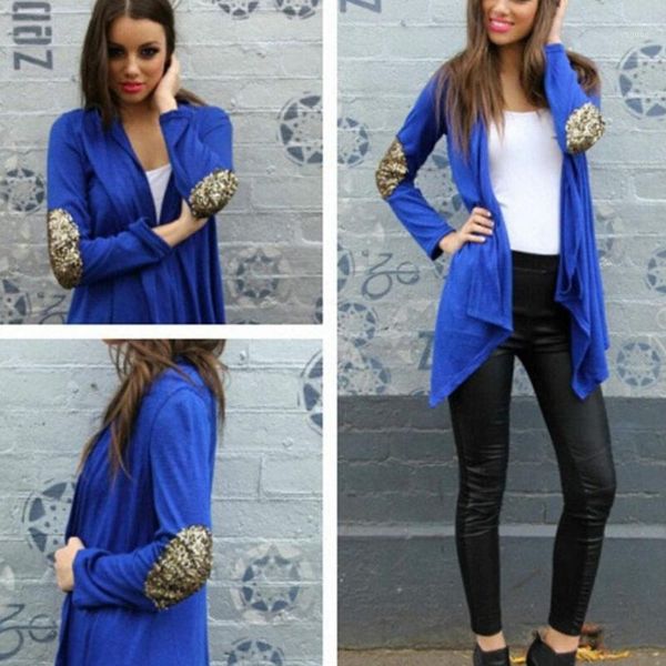 wholesale- new fashion spring jacket women irregular long sleeve blouse cardigan elbow shinning patching outwear coat jackets1, Black;brown
wholesale- new fashion spring jacket women irregular long sleeve blouse cardigan elbow shinning patching outwear coat jackets1, Black;brown