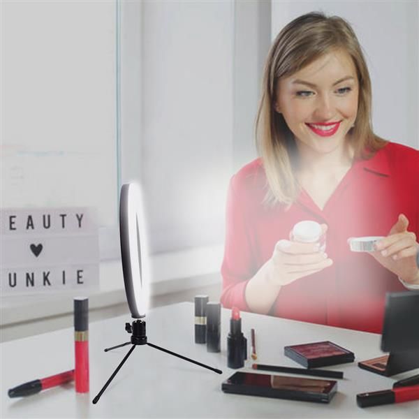 10 inch diameter 25cm live fill light desktripod white light dimmable usb connection powered led vanity lighting
10 inch diameter 25cm live fill light desktripod white light dimmable usb connection powered led vanity lighting