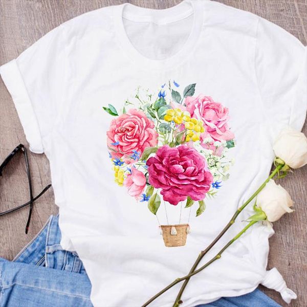 women graphic ladies short sleeve cartoon flower floral 90s print clothes lady tees female t shirt womens t shirt, White
women graphic ladies short sleeve cartoon flower floral 90s print clothes lady tees female t shirt womens t shirt, White