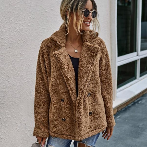 women's fur & faux autumn winter teddy coat woman fashion long sleeve loose jacket plus size fleece 3xl, Black
women's fur & faux autumn winter teddy coat woman fashion long sleeve loose jacket plus size fleece 3xl, Black