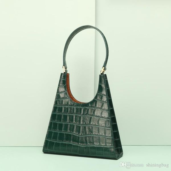leather handbag women design crocodile pattern retro armpit shoulder bag european and american fan fashion green bag 1096
leather handbag women design crocodile pattern retro armpit shoulder bag european and american fan fashion green bag 1096