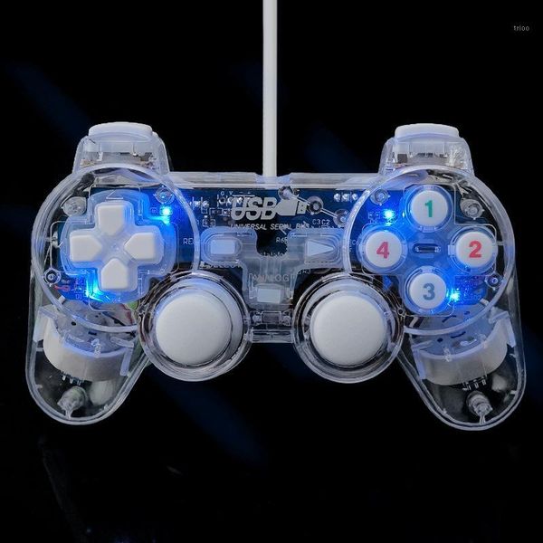 game controllers & joysticks transparent led wired usb gamepad double vibration joystick controller joypad for pc lapwin7/10/xp1
game controllers & joysticks transparent led wired usb gamepad double vibration joystick controller joypad for pc lapwin7/10/xp1