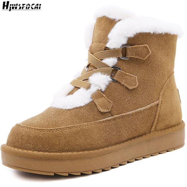 boots hjwsfdcai cowhide leather round toe women lace-up cotton warm non-slip ladies short winter fashion zapatillas mujer, Black
boots hjwsfdcai cowhide leather round toe women lace-up cotton warm non-slip ladies short winter fashion zapatillas mujer, Black