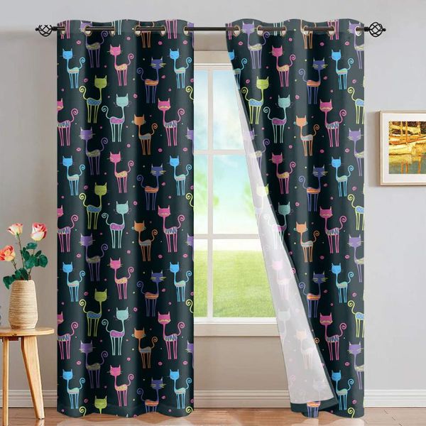 curtain & drapes darmian cute kitten colorful pattern blackout thermal insulated panel set home window dressing full light blocking
curtain & drapes darmian cute kitten colorful pattern blackout thermal insulated panel set home window dressing full light blocking