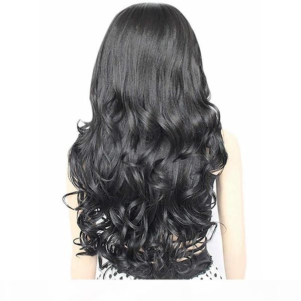 black long body wavy synthetic lace front wigs with baby hair 180% full density heat resistant wigs for women 26 inches
black long body wavy synthetic lace front wigs with baby hair 180% full density heat resistant wigs for women 26 inches