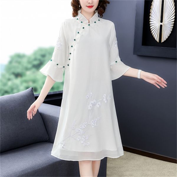 dressed embroidered for woman's turtleneck dress enlargement female summer sleeve as retro-vintage ladies'femme bathrobe 5xwc, Black;gray
dressed embroidered for woman's turtleneck dress enlargement female summer sleeve as retro-vintage ladies'femme bathrobe 5xwc, Black;gray