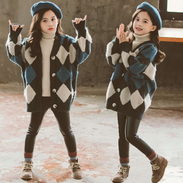 sweater autumn new winter children's of and 2019 girls' plaid knitted cardigan in korean 1xkw, Blue
sweater autumn new winter children's of and 2019 girls' plaid knitted cardigan in korean 1xkw, Blue