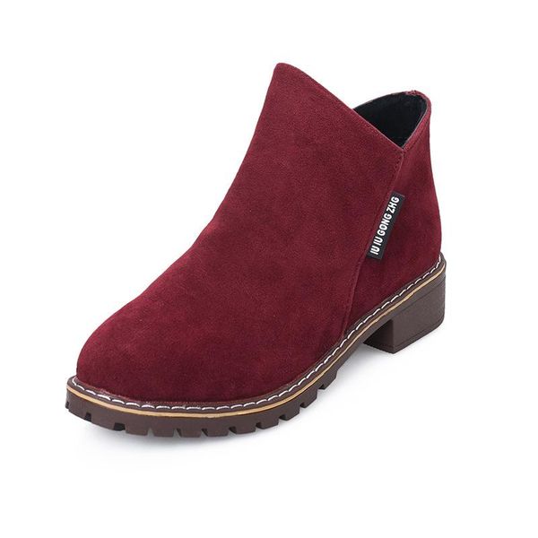 boots autumn fashion suede leather women grind plush solid casual thick and short zipper ankle botines mujer, Black
boots autumn fashion suede leather women grind plush solid casual thick and short zipper ankle botines mujer, Black