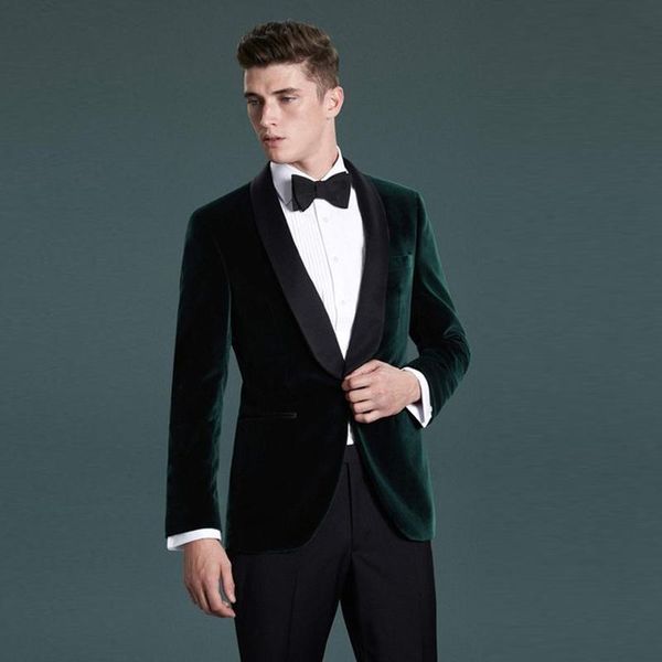 men's suits & blazers shawl lapel groomsmen dark green velvet men suit groom tuxedo prom wedding man blazer slim fit (jacket+pants, White;black
men's suits & blazers shawl lapel groomsmen dark green velvet men suit groom tuxedo prom wedding man blazer slim fit (jacket+pants, White;black