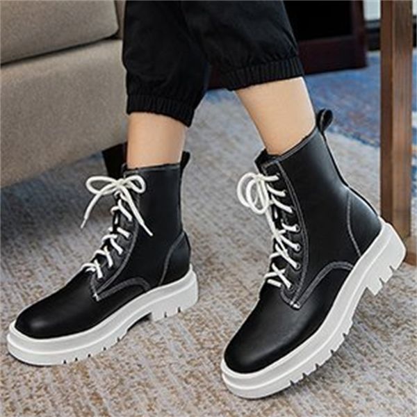 2021 new female fashion heavy winter lower non-slip comfortable streetwear harajuku casual women's boots iqdm, Black
2021 new female fashion heavy winter lower non-slip comfortable streetwear harajuku casual women's boots iqdm, Black