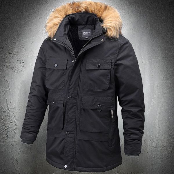 winter jackets for men fur collar parkas men winter outdoor jacket multi-pockets warm coat outwear overcoat cotton coat 2020, Black
winter jackets for men fur collar parkas men winter outdoor jacket multi-pockets warm coat outwear overcoat cotton coat 2020, Black