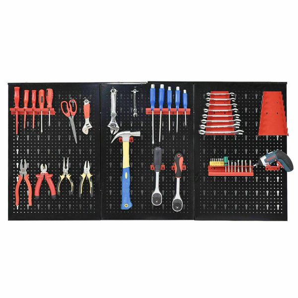 24 "x 48" металлические панели pegboard garage инструмент для хранения владельца держатель организатора черный
24 "x 48" металлические панели pegboard garage инструмент для хранения владельца держатель организатора черный