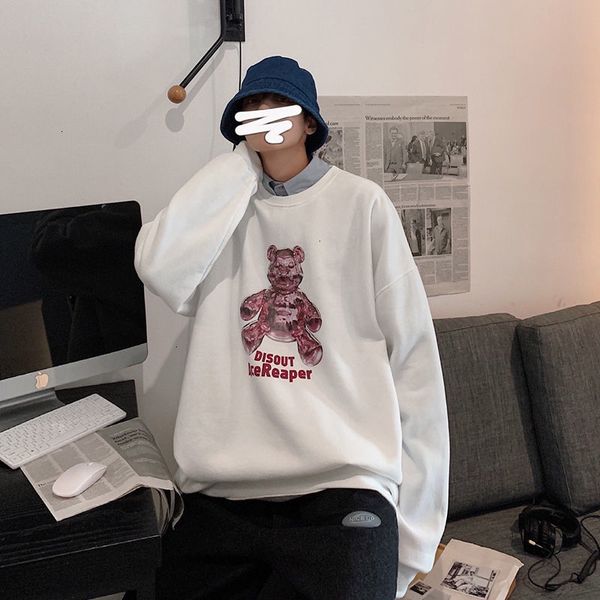 2021 new men's thickened warm sweatshirts woman cartoon bear graphic printed hoodie male casual oversize pullovers clothing h2h8, Black
2021 new men's thickened warm sweatshirts woman cartoon bear graphic printed hoodie male casual oversize pullovers clothing h2h8, Black