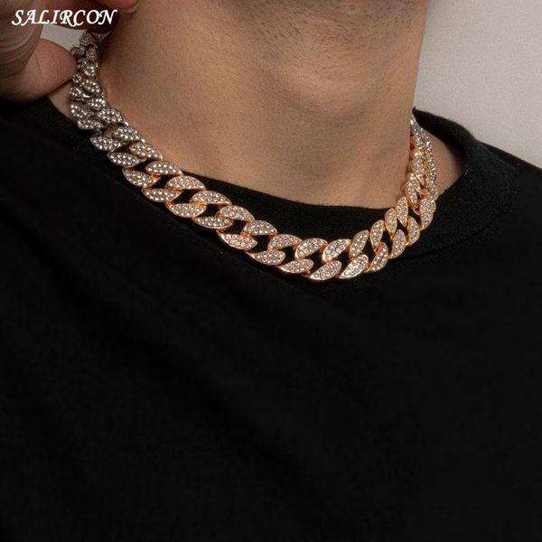 chokers salircon punk crystal miami cuban chain necklace for women men kpop mixed color rhinestone chunky choker jewelry gift, Golden;silver
chokers salircon punk crystal miami cuban chain necklace for women men kpop mixed color rhinestone chunky choker jewelry gift, Golden;silver
