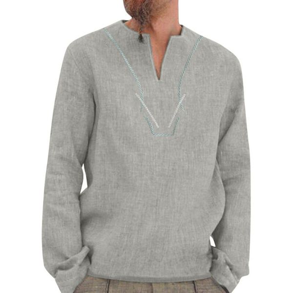 men's casual shirts baggy retro cotton solid embroidery long sleeve v neck plus size pullover shirt harajuku blouse top, White;black
men's casual shirts baggy retro cotton solid embroidery long sleeve v neck plus size pullover shirt harajuku blouse top, White;black