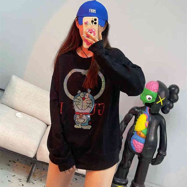 2022 factory wholesale new ss autumn winter season g fashion loose diamond terry round neck sweater for men and women, Black
2022 factory wholesale new ss autumn winter season g fashion loose diamond terry round neck sweater for men and women, Black