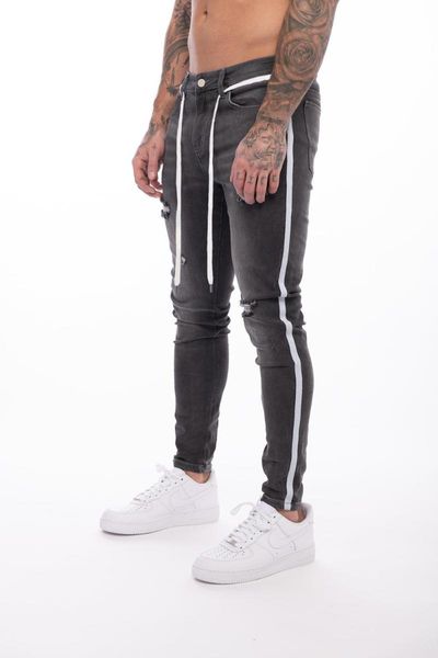 kalenmos skinny jeans men stripe boyfriend streetwear hip hop designer denim pants fashion hole trouser men's clothing plus size, Blue
kalenmos skinny jeans men stripe boyfriend streetwear hip hop designer denim pants fashion hole trouser men's clothing plus size, Blue
