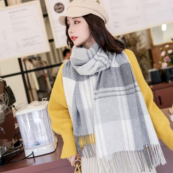 winter&autumn scarves for women 2021 plaid tassels wool foulard warm long thick fashion classic comfortable shawls and wraps, Blue;gray
winter&autumn scarves for women 2021 plaid tassels wool foulard warm long thick fashion classic comfortable shawls and wraps, Blue;gray