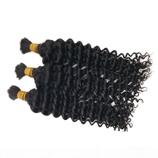 3pcs human hair deep wave bulk malaysian unprocessed hair natural color curly bulk hair for braiding fdshine, Black
3pcs human hair deep wave bulk malaysian unprocessed hair natural color curly bulk hair for braiding fdshine, Black