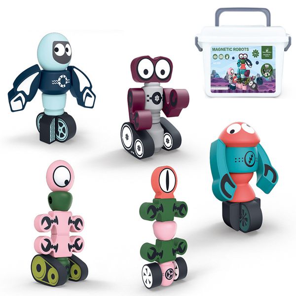 kid toys early learning magnetic blocks robot transformation series creative magnetic puzzle toys 2021 sell gift of the child 
kid toys early learning magnetic blocks robot transformation series creative magnetic puzzle toys 2021 sell gift of the child