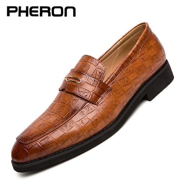 2021 classic crocodile pattern business flat shoes men designer formal dress leather shoes men's loafers wedding party, Black
2021 classic crocodile pattern business flat shoes men designer formal dress leather shoes men's loafers wedding party, Black
