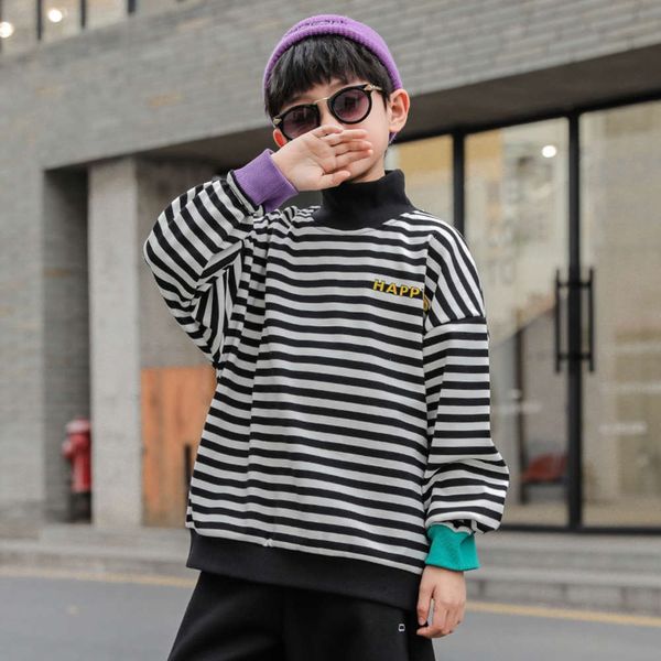 sweater autumn and winter plus cashmere 2020 new handsome thickened children's t-shirt boys' bottom shirt han banchao, Black
sweater autumn and winter plus cashmere 2020 new handsome thickened children's t-shirt boys' bottom shirt han banchao, Black