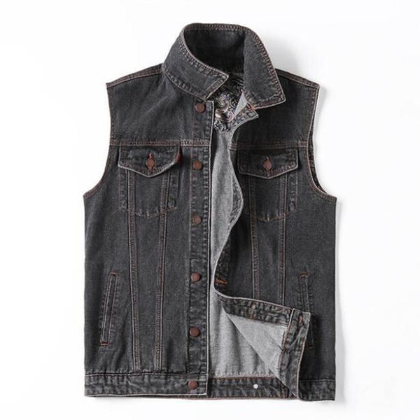 2021 new denim waistcoat outdoor male cotton multi-pocket sleeveless jean jacket plus size 5xl 6xl 7xl uq4p, Black;white
2021 new denim waistcoat outdoor male cotton multi-pocket sleeveless jean jacket plus size 5xl 6xl 7xl uq4p, Black;white