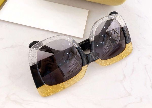 black gold glitter oversized square sunglasses 0083 sun glasses women fashion sunglasses with box, White;black
black gold glitter oversized square sunglasses 0083 sun glasses women fashion sunglasses with box, White;black