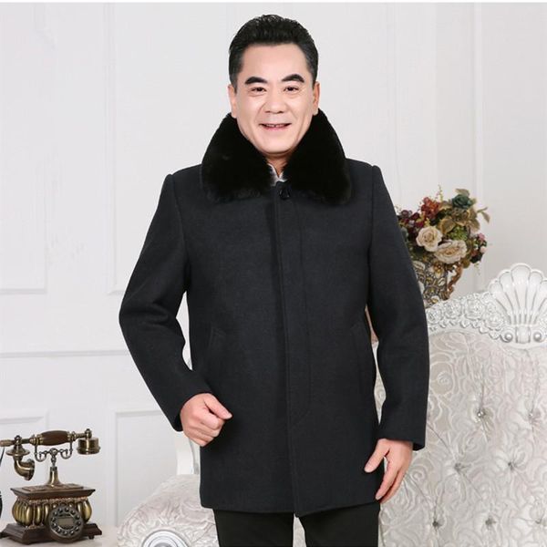 men's wool & blends cashmere age middle coat men trench male turn down collar single breasted woolen outerwear winter keep warm 5xl, Black
men's wool & blends cashmere age middle coat men trench male turn down collar single breasted woolen outerwear winter keep warm 5xl, Black
