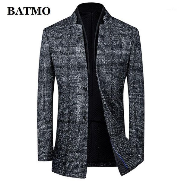 batmo 2020 new arrival winter wool plaid jackets men,men's smart causal wool trench coat,plus-size m-3xl 890131, Black
batmo 2020 new arrival winter wool plaid jackets men,men's smart causal wool trench coat,plus-size m-3xl 890131, Black
