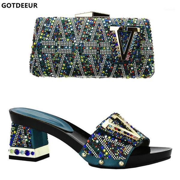 new african matching shoes and bag italian in women shoe and bag set for party in women nigerian wedding shoes sets1, Black