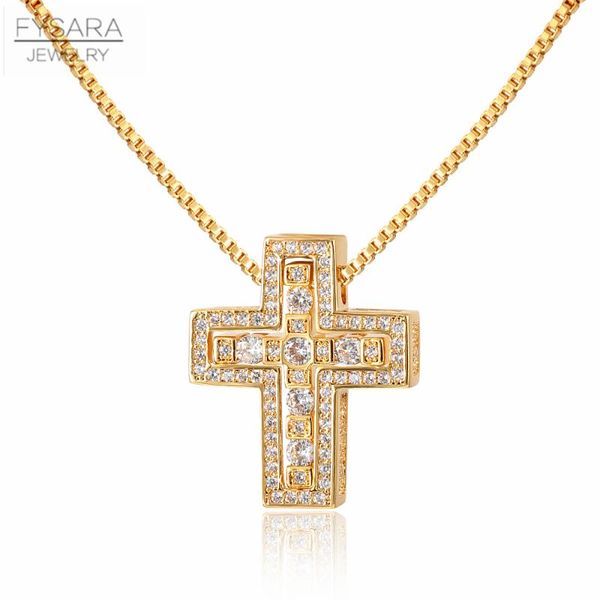 pendant necklaces fysara winter design crystals corss & necklace for men punk religious jewelry gold box chain women clavicle, Silver
pendant necklaces fysara winter design crystals corss & necklace for men punk religious jewelry gold box chain women clavicle, Silver